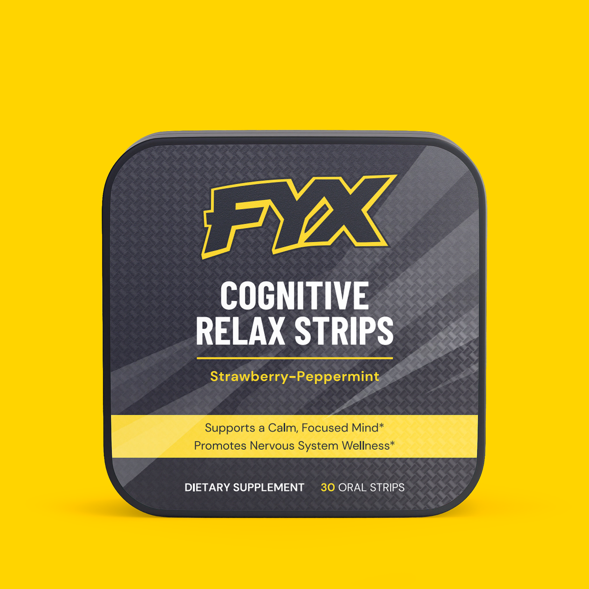 FYX Daily Cognitive Relax Strips pack with L-Theanine, GABA and Vitamin B6
