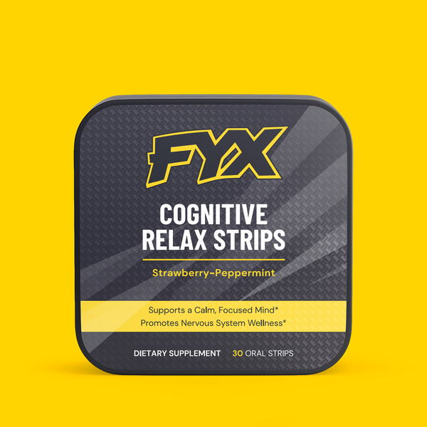 FYX Daily Cognitive Relax Strips pack with L-Theanine, GABA and Vitamin B6