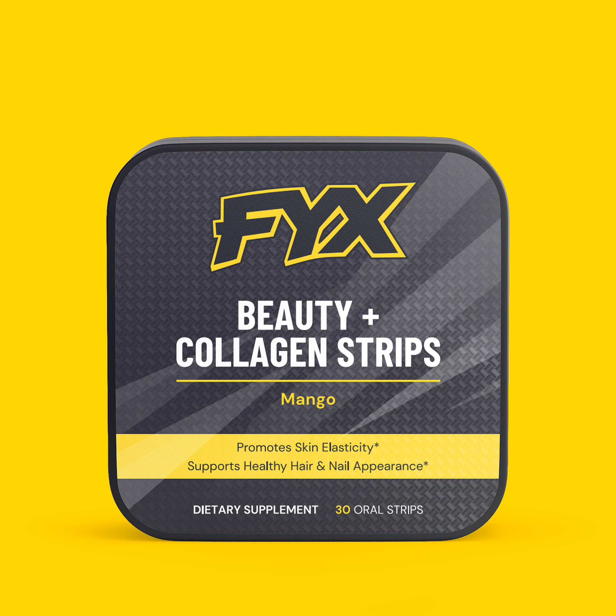 FYX Daily Beauty + Collagen Strips pack, 30 fast-dissolving oral strips