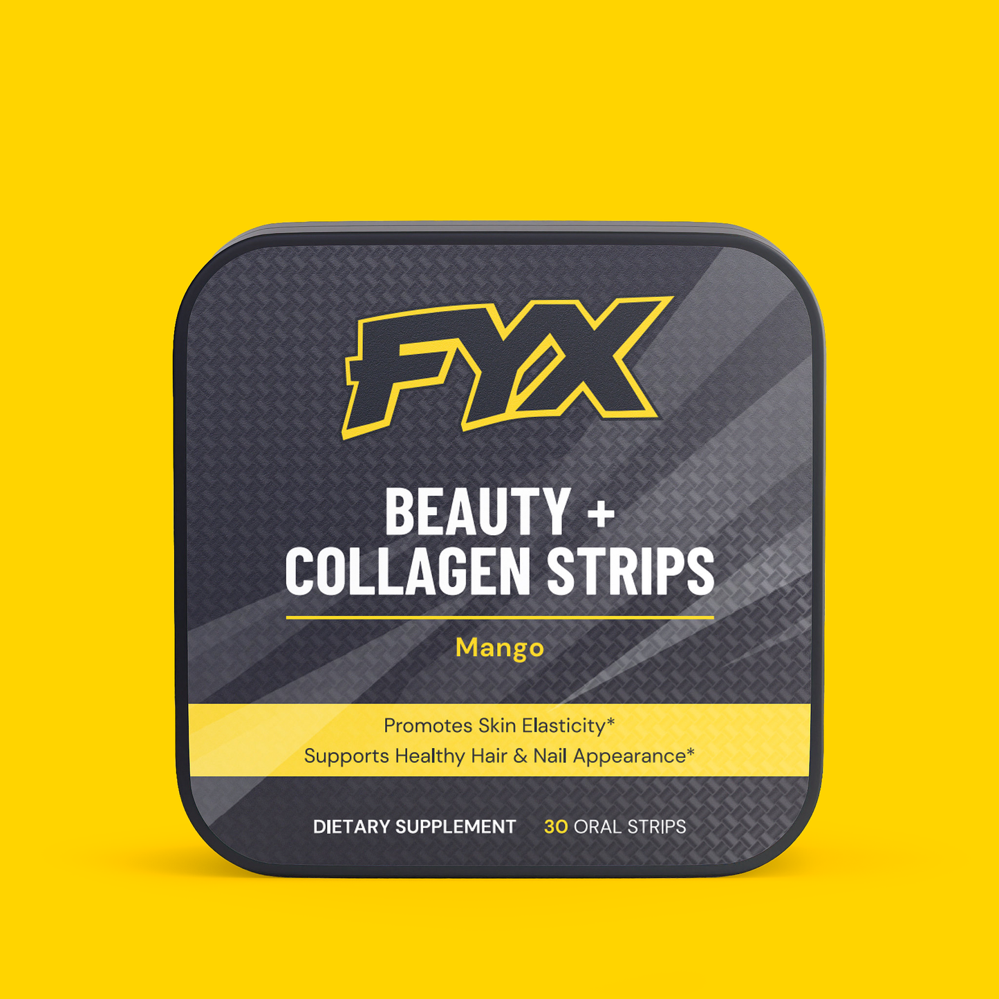 FYX Daily Beauty + Collagen Strips pack, 30 fast-dissolving oral strips