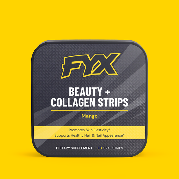FYX Daily Beauty + Collagen Strips pack, 30 fast-dissolving oral strips