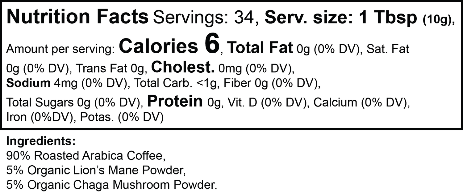 Vitality Mushroom Coffee (Medium Roast)