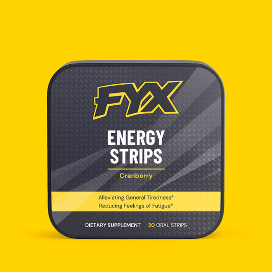 FYX Daily Energy Strips pack with green tea caffeine, L-Theanine and Vitamin B12