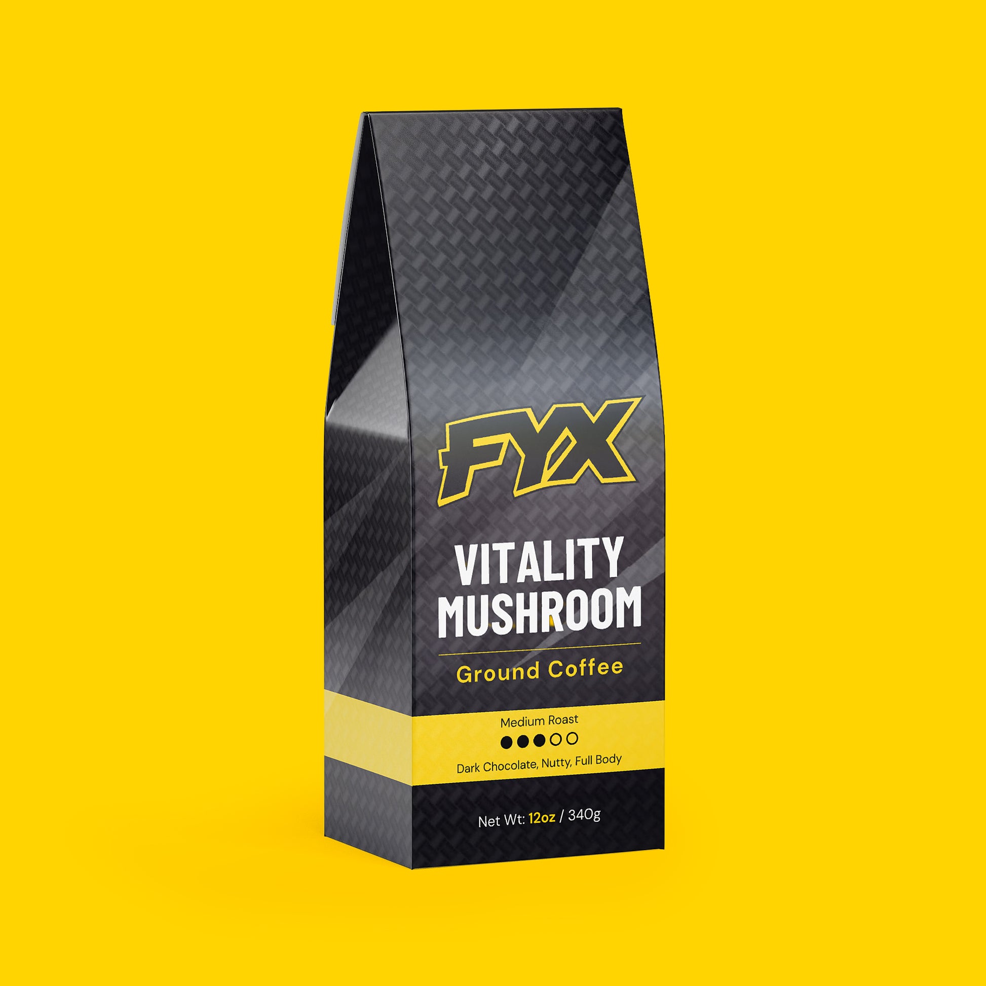 FYX Daily Vitality Mushroom Coffee medium roast with lion's mane and chaga