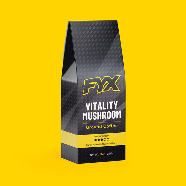 FYX Daily Vitality Mushroom Coffee medium roast with lion's mane and chaga